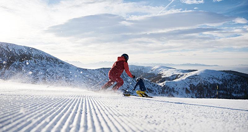 Skifahren im Skigebiet Meran 2000