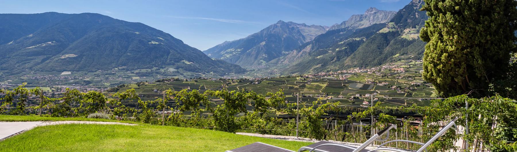 Panorama von unserem Garten