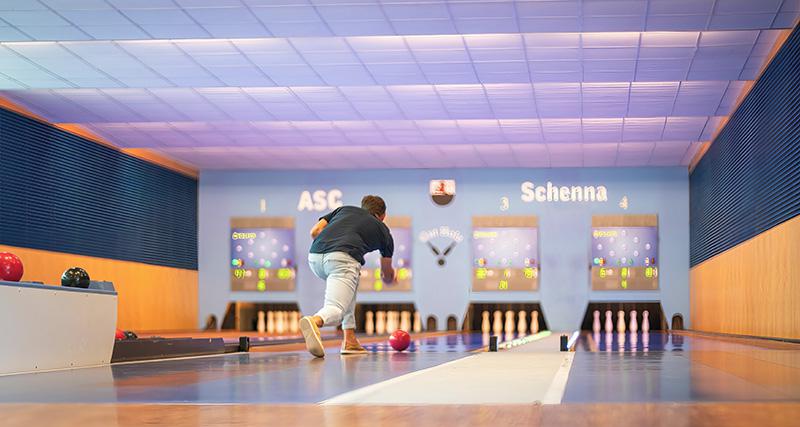 Pista da bowling di Scena